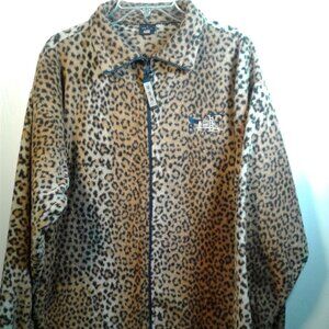 Animal Print Zip-Up Ladies Jacket by USA Size: L
